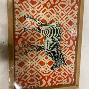 - Zebra dish
